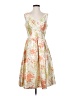 Talbots 100% Silk Floral Orange Cocktail Dress Size 4 - photo 1