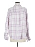 Splendid 100% Viscose Plaid Purple Long Sleeve Button-Down Shirt Size M - photo 2