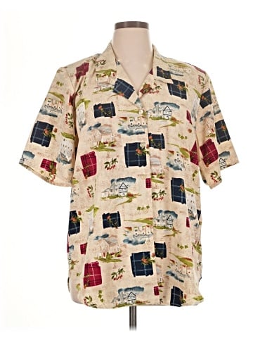 Maggie Sweet Short Sleeve Button-Down Shirt (view 1)