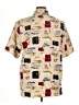 Maggie Sweet Print Tan Short Sleeve Button-Down Shirt Size 1X - photo 2