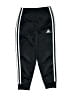 Adidas 100% Polyester Black Track Pants Size 6 - photo 1