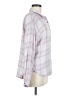 Splendid 100% Viscose Plaid Purple Long Sleeve Button-Down Shirt Size M - photo 4