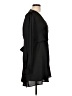 Express 100% Polyester Solid Black Casual Dress Size L - photo 4