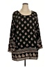 Xhilaration 100% Polyester Black 3/4 Sleeve Blouse Size XXL - photo 1