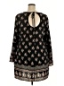 Xhilaration 100% Polyester Black 3/4 Sleeve Blouse Size XXL - photo 2
