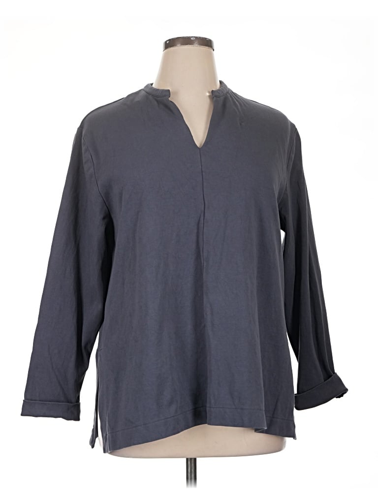 Pre-owned Haven Well Within 3/4 Sleeve T-shirt In Gray