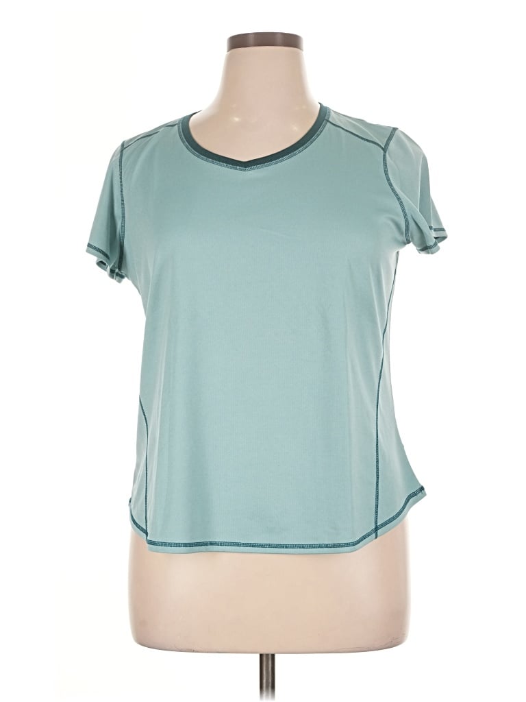 Pre-owned St. John's Bay Active T-shirt In Teal