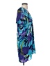 Trina Turk 100% Silk Print Blue Cocktail Dress Size 0 - photo 4