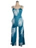 Unbranded Tropical Teal Blue Jumpsuit Size XL - photo 1