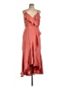 Express 100% Polyester Orange Cocktail Dress Size L - photo 1