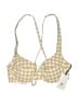 Shade & Shore Checkered-gingham Tan Swimsuit Top Size S - photo 1