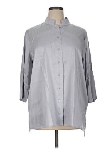 Eileen Fisher 3/4 Sleeve Silk Top (view 1)