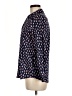 Foxcroft 100% Cotton Polka Dots Blue Long Sleeve Blouse Size 6 - photo 5