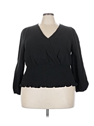 Madewell Plus Lightspun Julianne Smocked-Waist Top (view 1)