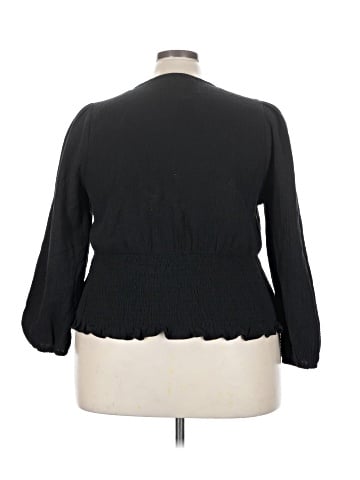 Madewell Plus Lightspun Julianne Smocked-Waist Top (view 2)