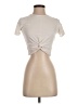 Zara Ivory Short Sleeve Top Size S - photo 1