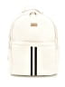 Badgley Mischka Stripes White Ivory Backpack One size - photo 1