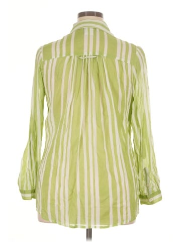 Roaman's 3/4 Sleeve Button-Down Shirt (view 2)