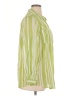 Roaman's 100% Cotton Stripes Green 3/4 Sleeve Button-Down Shirt Size 14w - photo 4