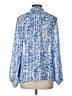H&M 100% Polyester Blue Long Sleeve Blouse Size L - photo 2