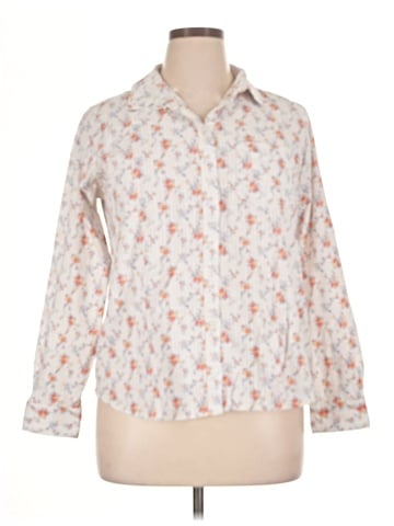 On 34th 3/4 Sleeve Button-Down Shirt (view 1)