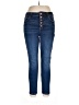 Edgely Solid Blue Jeans Size 14 - photo 1