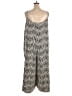 Frances Valentine 100% Cotton Chevron-herringbone Silver Black Jumpsuit Size 3X (estimated) - photo 2