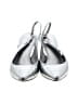 Via Spiga Metallic Silver Heels Size 8 - photo 2