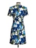 Halston Print Blue Casual Dress Size 6 - photo 2
