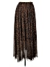 Chicwish 100% Polyester Animal Print Brown Casual Skirt Size XL - photo 1