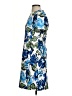 Halston Print Blue Casual Dress Size 6 - photo 5
