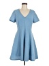 Hutch Solid Blue Casual Dress Size M (petite) - photo 1