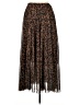 Chicwish 100% Polyester Animal Print Brown Casual Skirt Size XL - photo 2