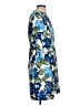 Halston Print Blue Casual Dress Size 6 - photo 4