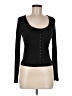 Scoop Black Long Sleeve Top Size 8 - 10 - photo 1