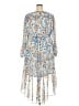 Joie 100% Polyester Floral Blue Casual Dress Size XXL - photo 2