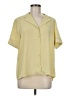 Modern Works Yellow Short Sleeve Blouse Size M - photo 1