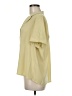 Modern Works Yellow Short Sleeve Blouse Size M - photo 5