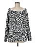 American Eagle Outfitters Animal Print Silver Pullover Sweater Size M - photo 1