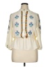 GB 100% Polyester Ivory 3/4 Sleeve Blouse Size XL - photo 1