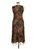 Studio 1 100% Polyester Paisley Brown Cocktail Dress Size 14 - photo 2