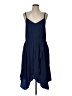 Gap 100% Polyester Solid Blue Casual Dress Size 12 - photo 1