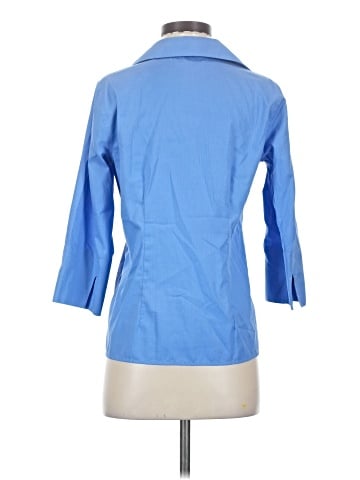 Lands' End 3/4 Sleeve Button-Down Shirt (view 2)