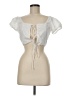 PrettyLittleThing White Short Sleeve Top Size 6 - photo 1