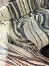 Flax 100% Flax Stripes Silver Casual Pants Size (L) - photo 7