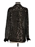 L'Agence 100% Silk Animal Print Brown Long Sleeve Silk Top Size Sm (1) - photo 2