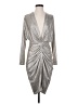IRO Metallic Silver Cocktail Dress Size EU (FR) 38 / US 6 - photo 1