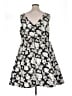 Torrid Floral Multi Color Silver Cocktail Dress Size 18 Plus - photo 2
