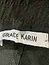 Grace Karin Solid Black Track Pants Size L - photo 4