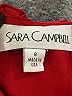 Sara Campbell Red Sleeveless Blouse Size 6 - photo 7